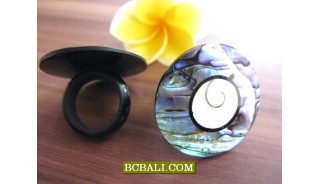 Abalone Shells Finger Rings Accessories Motif 